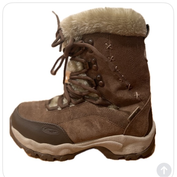 Hi-TEC St. Moritz Thinsulate Brown and Tan Women’s Snow Winter Boots - Size 7.5 - Picture 3 of 17